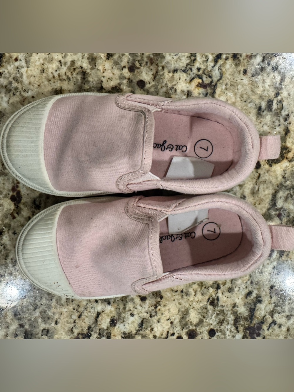 Cat & Jack Pink Slip-On Canvas Sneakers for Kids